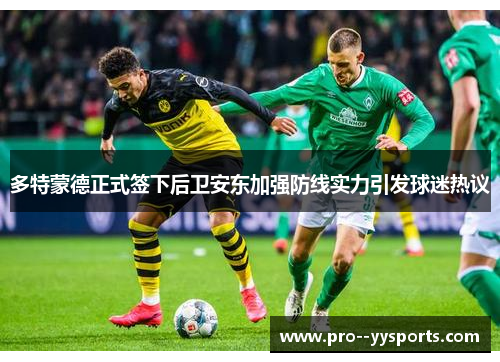 多特蒙德正式签下后卫安东加强防线实力引发球迷热议 多特蒙德正式签下后卫安东加强防线实力引发球迷热议